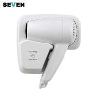 OEM Custom Bathroom Electric Professional Infrared Wall Mounted Hotel Hair Brush Dryer