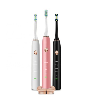 Approved Rechargeable Ultrasonic Vibration Automatic Sonic Electric Toothbrush